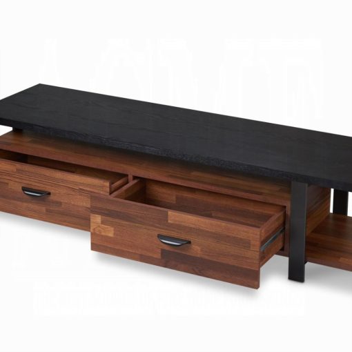 Acme Elling Walnut & Black TV Stand - Image 6