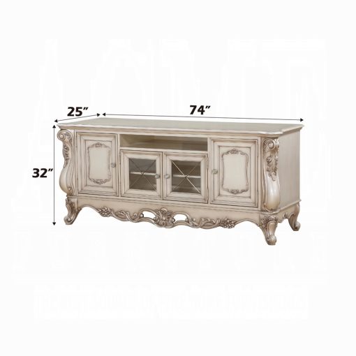 Acme Gorsedd Golden Ivory TV Stand - Image 8