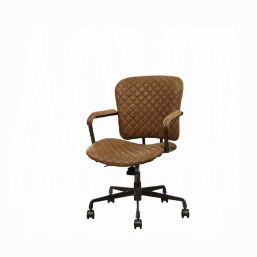 Acme Josi Coffee Top Grain Leather Office Chair - Image 2