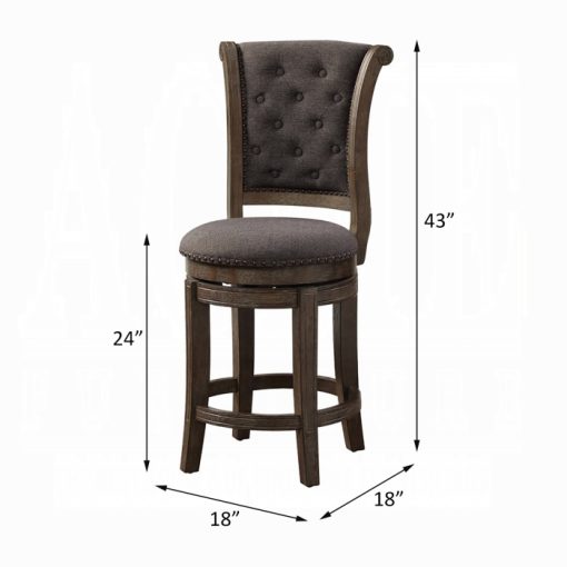Acme Glison Counter Height Chair - Set of 2 - Image 5