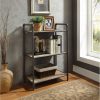 Acme Itzel Antique Oak & Sandy Gray BookShelf