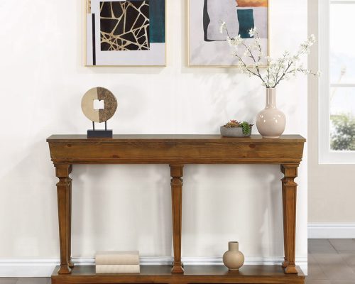 Acme Garrison Oak Console Table