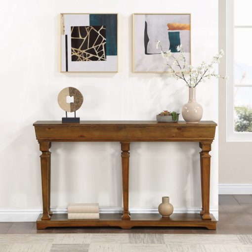 Acme Garrison Oak Console Table