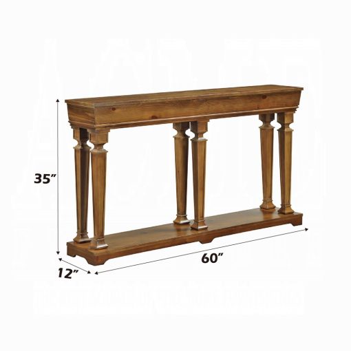 Acme Garrison Oak Console Table - Image 7