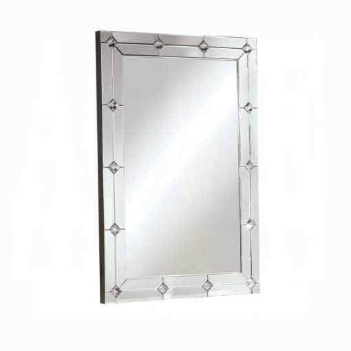 Acme Mirrored & Faux Rhinestones Accent Mirror