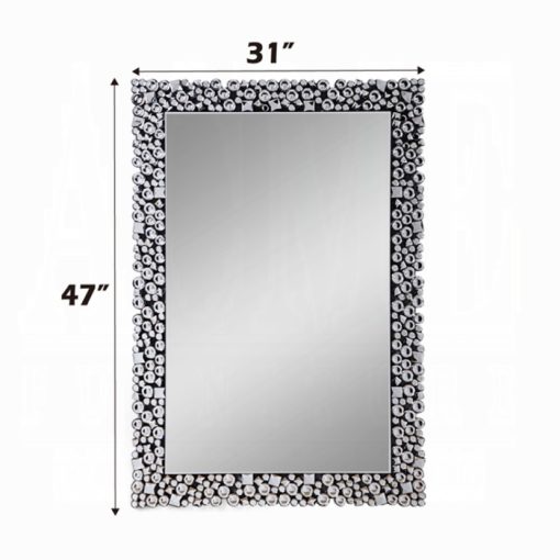 Acme Kachina Mirrored & Faux Gems Accent Mirror - Image 3