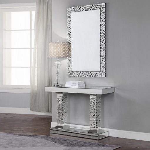 Acme Kachina Mirrored & Faux Gems Accent Mirror - Image 5