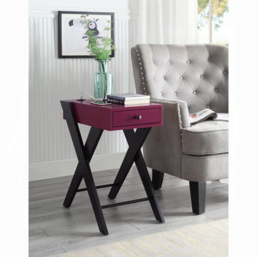 Acme Fierce Accent Table with USB Port