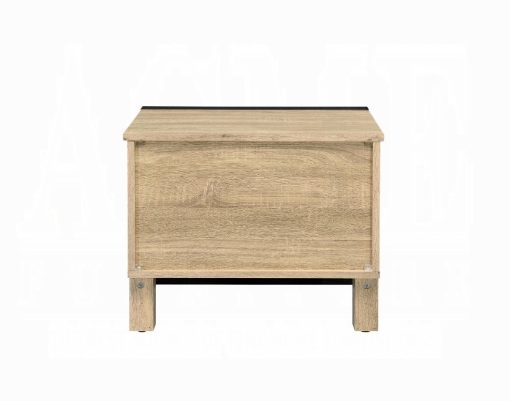 Acme Erasto Oak & Black Accent Table - Image 4