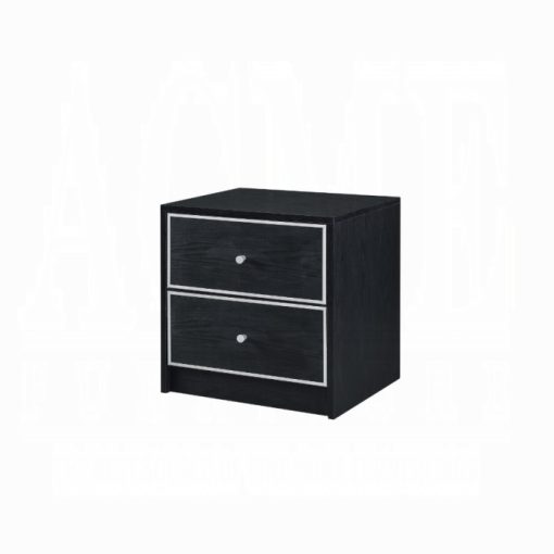 Acme Jabir Black & Silver Accent Table - Image 2