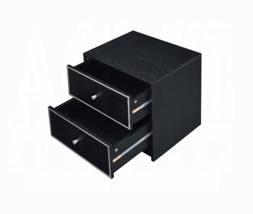 Acme Jabir Black & Silver Accent Table - Image 3