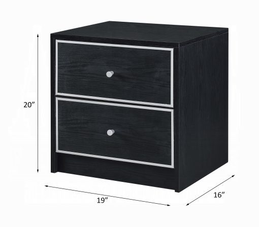 Acme Jabir Black & Silver Accent Table - Image 6