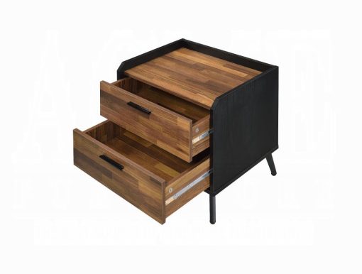 Acme Jiranty Walnut & Black Accent Table - Image 3