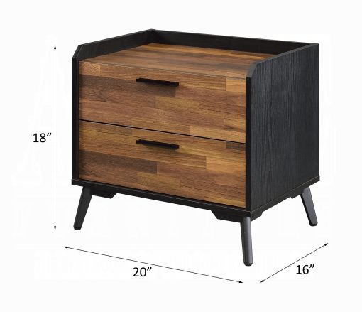 Acme Jiranty Walnut & Black Accent Table - Image 6