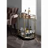 Acme Lacole Champagne & Mirror Serving Cart