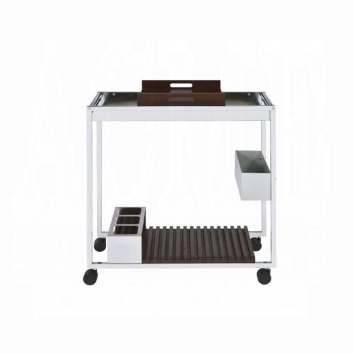 Acme Lisses Chrome Serving Cart - Image 3