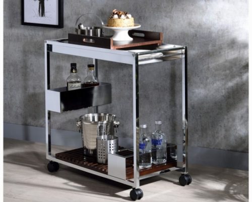 Acme Lisses Chrome Serving Cart