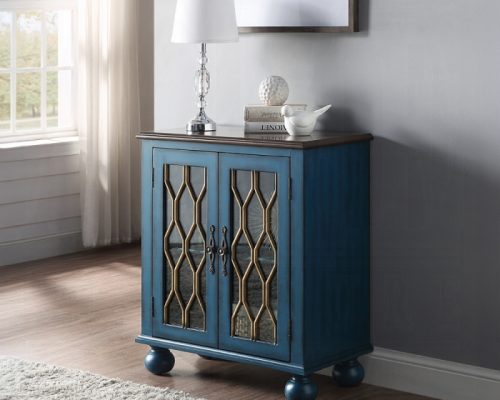 Acme Lassie Antique Blue Console Table