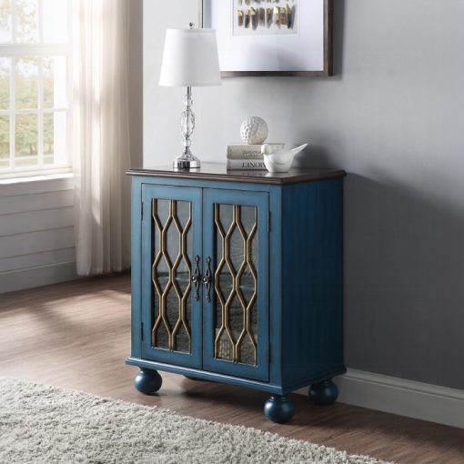 Acme Lassie Antique Blue Console Table