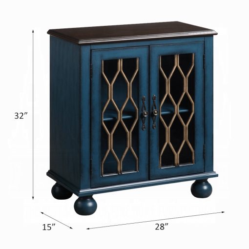 Acme Lassie Antique Blue Console Table - Image 5