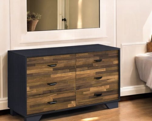 Acme Eos Walnut & Black Dresser