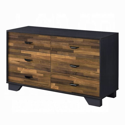 Acme Eos Walnut & Black Dresser - Image 2