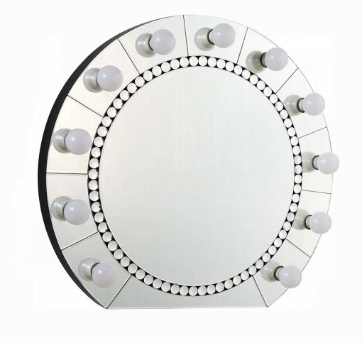 Acme Farai Mirrored & Faux Crystal Diamonds Accent Mirror - Image 2