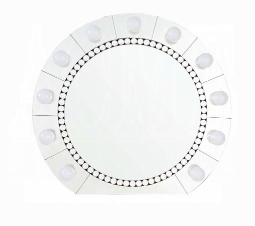 Acme Farai Mirrored & Faux Crystal Diamonds Accent Mirror - Image 3
