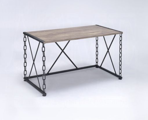 Acme Jodie Rustic Oak & Antique Black Console Table(Same 92248) - Image 3