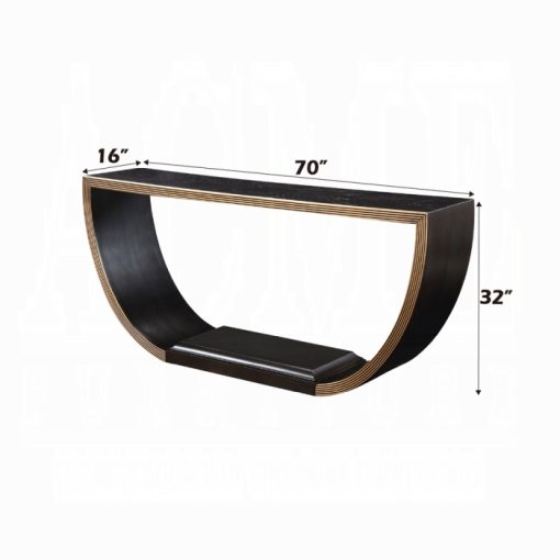 Acme Maceo Black & Gold Console Table - Image 3