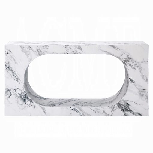 Acme Fritzy Engineered Stone Square Console Table - Image 3
