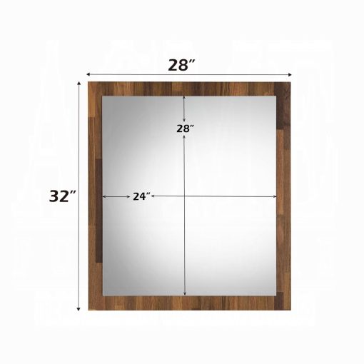 Acme Hestia Walnut Mirror - Image 4