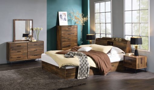 Acme Hestia Walnut Mirror - Image 3