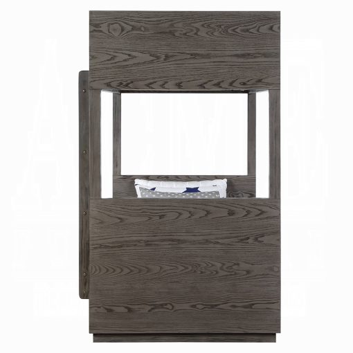 Acme Estevon Gray Oak Bunk Bed (T/T) with Storage - Image 4