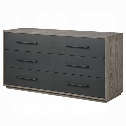 Acme Estevon Gray Oak Dresser - Image 2