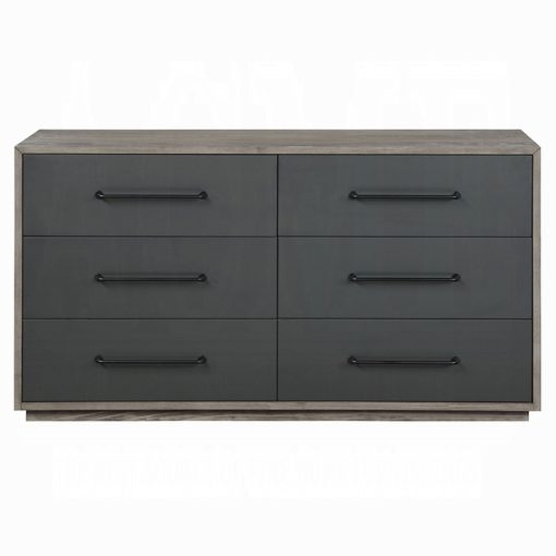 Acme Estevon Gray Oak Dresser - Image 3