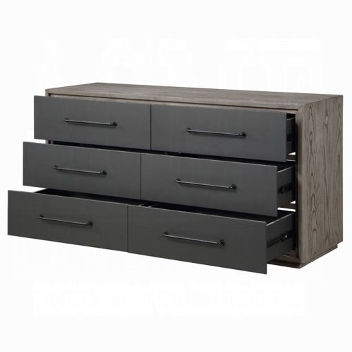 Acme Estevon Gray Oak Dresser - Image 4