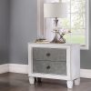 Acme Katia Rustic Gray & Weathered White Nightstand