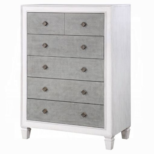 Acme Katia Rustic Gray & Weathered White Chest - Image 2