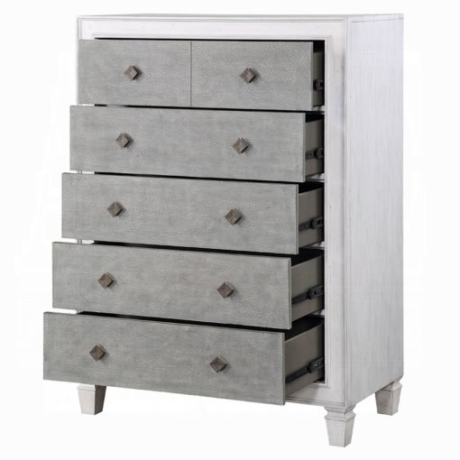 Acme Katia Rustic Gray & Weathered White Chest - Image 4