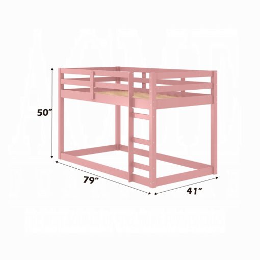 Acme Gaston II Pink Twin Loft Bed - Image 4