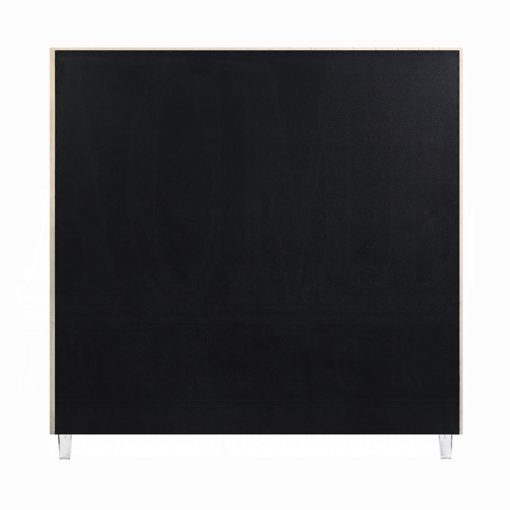 Acme Edzia Beige Velvet Queen Bed - Image 5