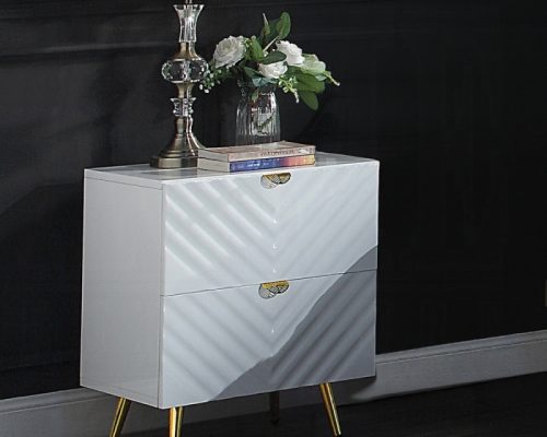 Acme Gaines High Gloss Nightstand