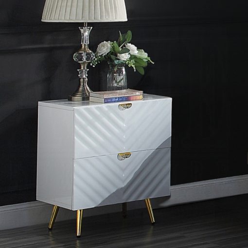 Acme Gaines High Gloss Nightstand