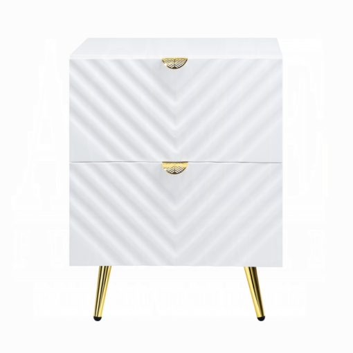 Acme Gaines High Gloss Nightstand - Image 3