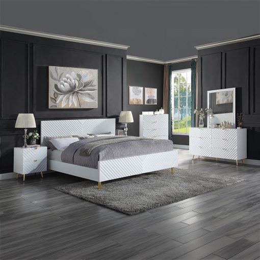 Acme Gaines White High Gloss Dresser - Image 7