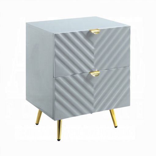 Acme Gaines High Gloss Nightstand - Image 9
