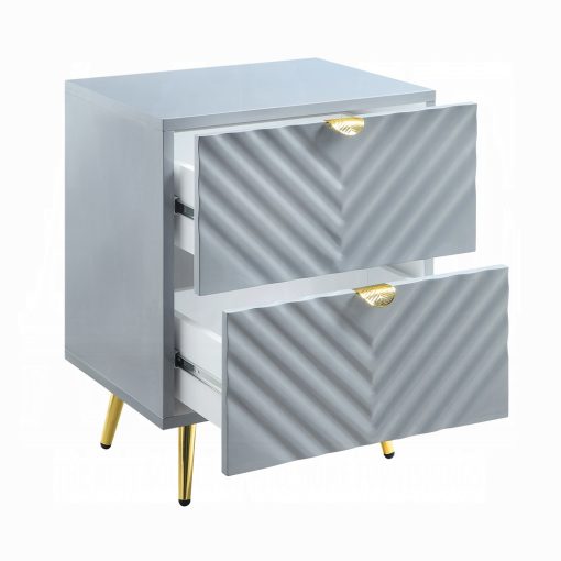 Acme Gaines High Gloss Nightstand - Image 11