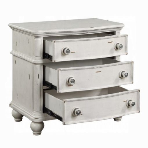 Acme Jaqueline Antique White Nightstand - Image 4