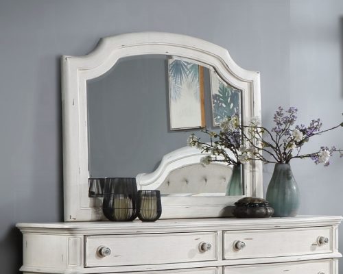 Acme Jaqueline Antique White Mirror